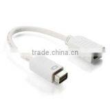 Mini-DVI to HDMI Adapter Cable, Mini-DVI Male to HDMI Female, 6 Inch