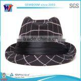 Wool Felt Hats Vintage Fedora Hats Wholesale for Men thumbnail-2