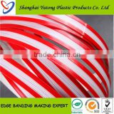 Yutong plastic/pvc/new style red edgeband