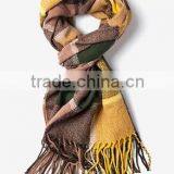 2016 Latest Fine Cheap Unique Checkered Pattern Cotton Scarf Unisex thumbnail-3