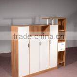 HC-M023 Modern White Office Chipboard Wooden File Cabinet Furniture