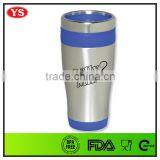 Customized Double Wall 16 Ounce Stainless Steel Tumbler With Non- Spill Lid