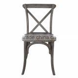 White Washed Stacking Cross X Back Chair thumbnail-2