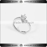 Fashion Women Jewelry white topaz Gemstone 925 sterling silver Smart Opening Ring
