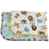 Cartoon Animals Printed Flannel Portable Travel Waterproof Changing Pad thumbnail-2