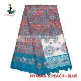 2016 Haniye African Latest Embroidery French Lace Fabric Nigeria French Net Lace Fabric for Dresses/NYN48 thumbnail-5