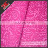 100%polyester Burnt Out Pile Tricot Fabric