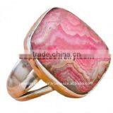 Fashion!! Rhodochrosite Designer Sterling Jewelry Silver Jewelery Purple Gemstone Rings thumbnail-1