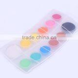 Bulk 12pcs Solid Powdered Tempera Watercolor Paint Cakes Set Artist Professional Quality in Plastic Box for Kid thumbnail-4