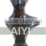 Glossy Black Fashion Window Display Female Mannequin Head for Hats thumbnail-1