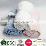 cotton knitted baby wraped blanket