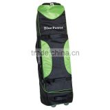 Foldable air golf bag with wheel