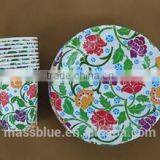 7inch Custom Logo Printed Disposable Paper Plates