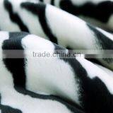 Home Textile High Quality Zebra Printed Heating Flannel Blanket thumbnail-4