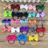 23Colors in Stock 3inch Ribbon Hair Bows Hairband for Children Hair Accessories Boutique Bows Hair Ties