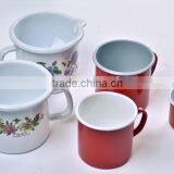 China Factory 2016 New Carbon Steel Travel Coffee Milk Cup Enamel Mug thumbnail-4