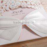 Hot Sale White Laser Cut Wedding Invitation Card thumbnail-5