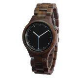 Fashion Walnut Wood Watches All Wood Band Woden Clock thumbnail-1