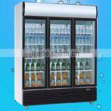 Hot Sales 3 Door Beverage Supermarket Display Freezer(ZQR-1200) thumbnail-1