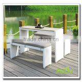 White Bar Furniture,White Patio Bench Bar Furniture thumbnail-1