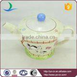 Simple Style Ranch Decal Ceramic Tea Pot For Home thumbnail-2
