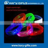 Party Light Toy Promotional Light Gifts Blinking Led Nylon Bracelet thumbnail-1