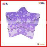 Christmas Gift Star Shaped Santa Tin Box thumbnail-1