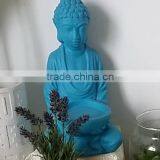 Blue Stone Buddha Candle Holder thumbnail-1