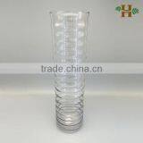 Mouthblown 50cm Tall Clear Flower Vase Wholesale Cheap thumbnail-1
