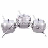 3 Pieces Stainless Steel Magnetic Spice Jar Set thumbnail-2
