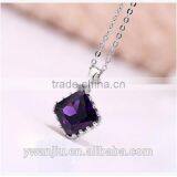 Wholesale Stock Small Order Latest Fashion Simple Square Necklace&Earring Sets thumbnail-6