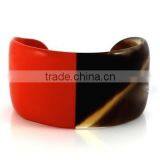 High Quality Best Selling Buffalo Horn Red Black Modern Bracelet From Vietnam thumbnail-1