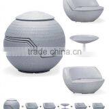 Rattan Ball Shape Table thumbnail-2