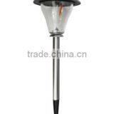 4pk Stainless Steel Solar Garden Lawn LED Path Light thumbnail-1