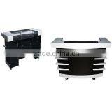 Nail Salon Reception Desk Wood Office Table Design Receptionist Table F-C28-1 & F-C28R thumbnail-1