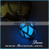 Glowing in Dark Brass Necklace Pendant Personalized Jewelry Glowing Pendant thumbnail-3