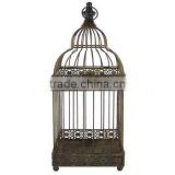 metal antique bird cage candle holder