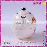Modern White Ceramic Combination for One Cup Teapot thumbnail-4
