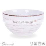 Glossy Color Round Shape Cereal Bowl With Antique Design thumbnail-4