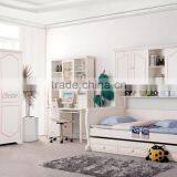 RD16 Boys& Girls White Bedroom Set Wooden Children Bunk Bed Set Kid's Funny Furniture thumbnail-2