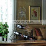 Hot Selling Black Iron Metal 6 Bottles Decor Eiffel Tower Wine Rack thumbnail-1