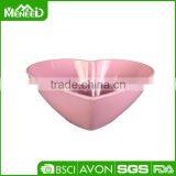 Pink Unique Shape Heart Shaped Cute Melamine Ice Cream Bowl for Children thumbnail-1