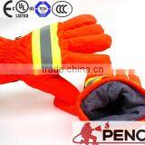 Safety Fire Retardant Gloves Exporting Firefighter Eu CE Red Gloves Fireman Working Hand Protected Glove thumbnail-1
