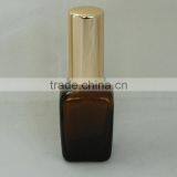 50ml Oil Spray Bottle Square Amber Oil Spray Bottle With Gold Aluminum Sprayer and Cap thumbnail-2