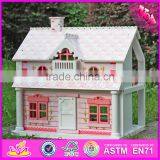 2016 Top Fashion Lovely Wooden Victorian Dollhouse for Kids W06A041C thumbnail-4