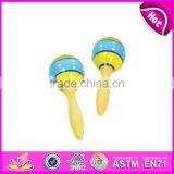 2017 Handmade Toy Percussion Instrument Wooden Baby Maracas for Sale W07I059 thumbnail-6