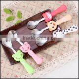 2015 Hot Sell Cartoon Food Grade Plastic Handle Stailess Steel Spoons Supplier in China,food Grade Plastic Spoons Supplier thumbnail-4