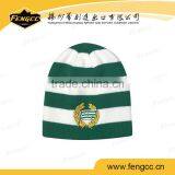 Jacquard Customized Football Team Embroidery Logo Knitted Hat thumbnail-5