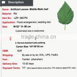 2016 PU Big Artificial Leaves for Home Decoration Artificial Green Leaves thumbnail-2