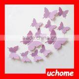 UCHOME 12pc/set 3D Mirror Butterfly Decorative Wall Sticker Custom Design Stickers thumbnail-2